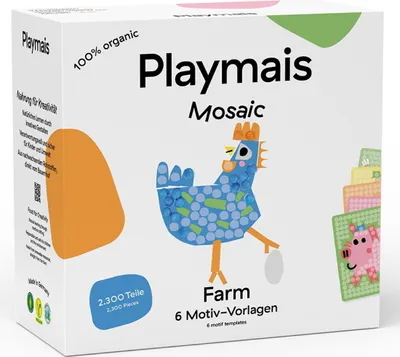 Productafbeelding van PlayMais Mozaïekboerderij, Creatieve set voor kinderen, vanaf 3 jaar, Meerkleurig, 2300 stuks