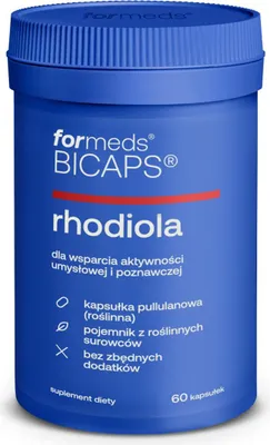 Productafbeelding van ForMeds Bicaps Rhodiola, gestandaardiseerde Rhodiola, 60 capsules