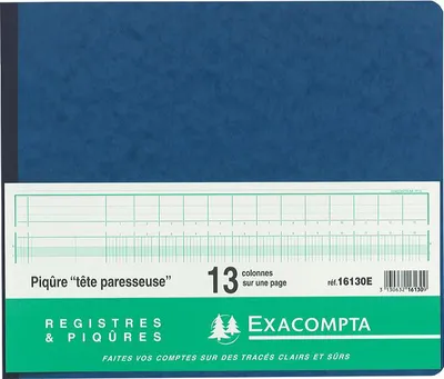 Immagine prodotto di Libro aziendale EXACOMPTA con intestazione 8 colonne per pagina