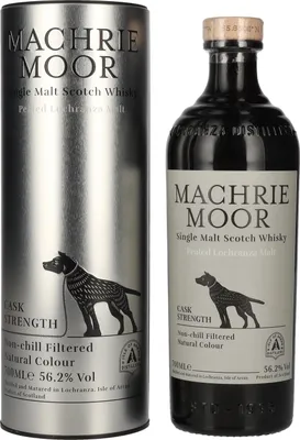 Image de Arran MACHRIE MOOR The Peated Lochranza Malt CASK STRENGTH 56,2% Vol. 0,7l in Tinbox