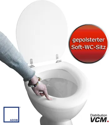 Produktbild von WC-Sitz ADOB Premium Soft beige gepolstert
