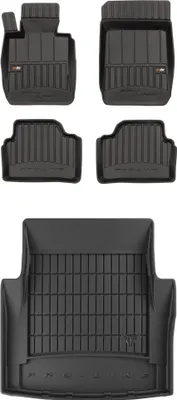 Produktbild von FROGUM Gummimatten Auto Fußmatten + Kofferraummatte für BMW 3er E90 2004-2012