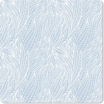 Produktbild von MuchoWow® Mauspad Mousepad Blätter - Muster - Winter 20x20 cm - Mousepads - Maus Mat - Pad - Mausunterlage - Desk Mat - Bureauartikeln