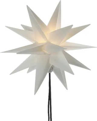 Produktbild von LED Weihnachtsstern Ø 25 cm Weiß mit Erdspieß Cepewa