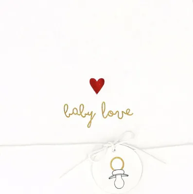 Produktbild von Räder Schleifchenkarte Baby love
