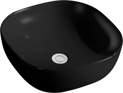 Produktbild von Beitz & Walz AqvaCeramica Aufsatzbecken "Schale" o. Überl. 420 x 420 mm mattschwarz