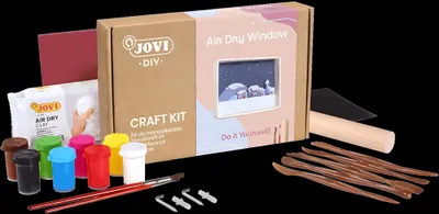 Image de JOVI 2704 JOVI Modelliermasse DIY Air Dry Fenster mehrfarbig