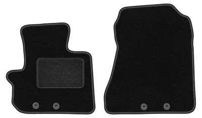 Image de Tapis avant en moquette pour Toyota IQ 2009- (à hayon) – 2 pièces, noirs, sur mesure – Wielganizator LUX