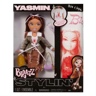 Obrázek produktu pro Bratz Stylin' Doll- Yasmin, Módní panenka, Ženy, 4 rok/roky, Chlapec/děvče, Vícebarevný