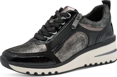 Produktbild von MARCO TOZZI Damen Sneaker in Schlangenoptik mit Keilabsatz 2-23767-45, Größe:39 EU, Farbe:Mehrfarbig