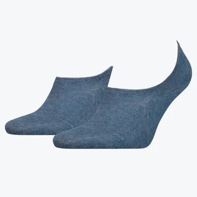 Produktbild von Tommy Hilfiger - Liner Socken für Herren (2er-Pack) NA970 (43 EU - 47 EU) (Blau Melange)