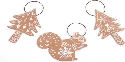 Produktbild von Lebkuchenornamente 3er Set "Winterwald"