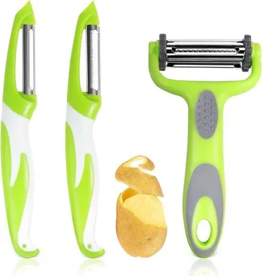 Imagen del producto de Pelador multifuncional para cítricos - 3 en 1 - acero inoxidable