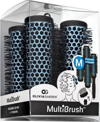 Produktbild von Olivia Garden MultiBrush Set 4 x 36 mm Haarbürste