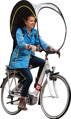 Produktbild von Bub-up Fahrrad Regenschutz / Fahrrad Regendach Blau  Junge Blau One Size