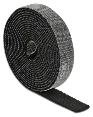 Obrázok produktu pre DeLOCK 18383, Káblová príchytka so suchým zipsom, Čierna, 2000 mm, 15 mm, 1 kusov
