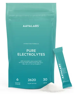 Produktbild von Aavalabs Elektrolyte Pulver | Magnesium & Kalium | Zuckerfrei | 30 Sticks