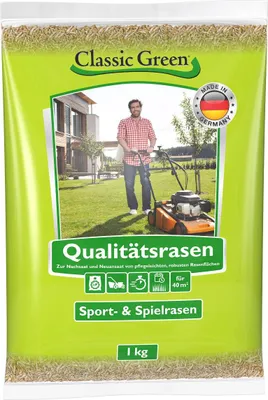 Produktbild von Classic Green Rasen Sport & Spiel - 1 kg