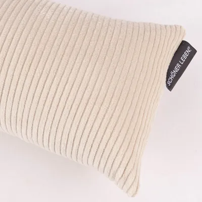 Produktbild von SCHÖNER LEBEN Zugluftstopper Baumwollcord grob hellbeige div Größen Auswahl 130cm Länge