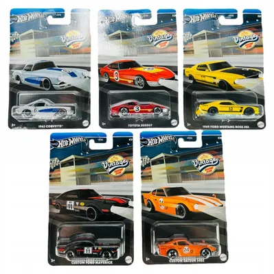 Produktbild von Hot Wheels Vintage Racing Club Set 5 Metall-Modelle
