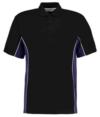 Produktbild von Kustom Kit - Poloshirt für Herren, Klassisch LT5523 (3XL) (Schwarz/Violett/Weiß)