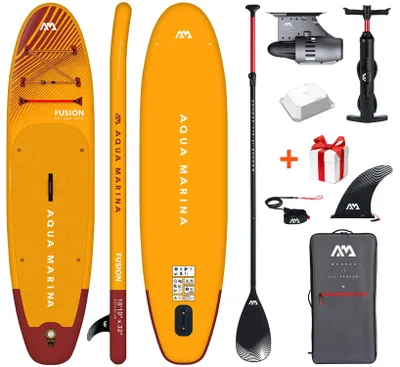 Produktbild von Deska SUP Aqua Marina Fusion 330 cm + Silnik BlueDrive S + Zestaw akcesoriów + losowy prezent