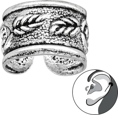 Produktbild von Ear Cuff Ohrklemme Silber 925: Ohrring ohne Loch tragbar Modell 1