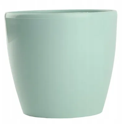 Produktbild von Set 6x Blumentopf Blumenkübel Matilda Runder Pflanzer Pflanztopf 12x11cm Grün