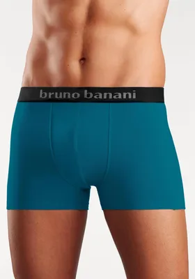 Produktbild von Bruno Banani Boxer Boxershorts für Herren 4 -teilig grau, türkis, schwarz, petrol Größe XL