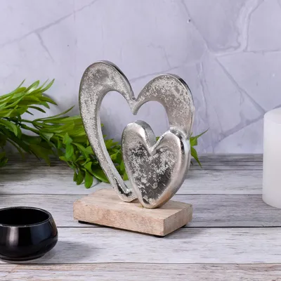 Productafbeelding van Liefde decoratieve figuur, decoratieobject, zilver, "Amour" - 14