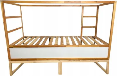 Zdjęcie produktu dla Podest do łóżka IKEA KURA 90 x 200 cm – drewniana podstawa NestUp, przedłużenie z drewna sosnowego