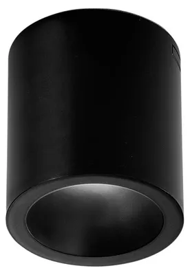 Productafbeelding van FANEUROPE LED-plafondlamp (rond, zwart), 7 W, 820 lm, kleurtemperatuur 3000 / 4200 / 6500 K, diameter 9 x 10 cm