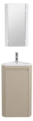 Image de Ensemble lave-mains SORRENTO d'angle sur pieds avec robinet et armoire