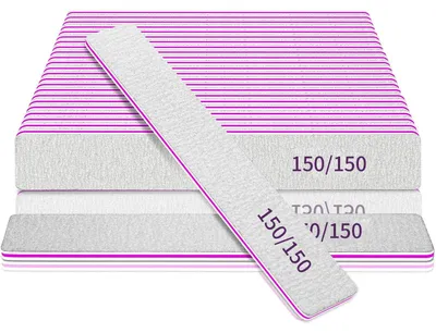 Zdjęcie produktu dla Profesjonalny zestaw dwustronnych pilników do paznokci 150/150, zawierający 25 sztuk