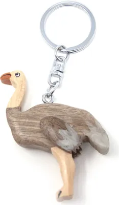 Produktbild von Schlüsselanhänger aus Holz - Vogel Strauß