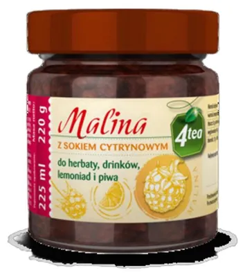 Immagine prodotto di Helcom Lampone con succo di limone 4tea 210g