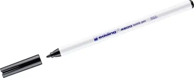 Immagine prodotto di Penna tessile edding 4600 punta tonda 1mm nero Confezione da 10