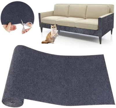 Obrázek produktu pro Krabmat pro kočky, samolepicí, 40 x 200 cm, šedá, ochrana pohovek