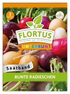 Produktbild von Bunte Radieschen (Saatband) | Saatbänder & Saatplatten von FLORTUS