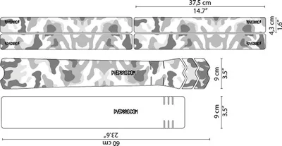 Produktbild von Dyedbro Camo Rahmenschutzaufkleber Schwarz  Schwarz One Size