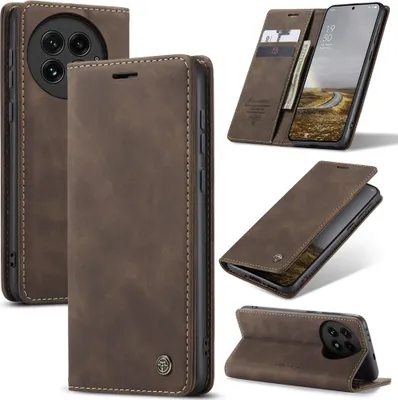 Produktbild von OnePlus 13 Hülle - CaseMe 013 Klapphülle - Dunkelbraun