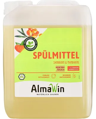 PŁYN DO MYCIA NACZYŃ ROKITNIKOWO - MANDARYNKOWY (KONCENTRAT) ECO 5 L - ALMAWIN
