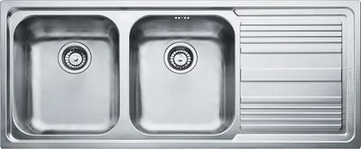 Produktbild von Franke LLX 621, Aufsatzwanne, Rechteckig, Edelstahl, Edelstahl, 2 Becken, Rechteckig