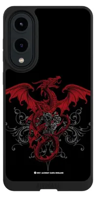 Produktbild von NIVOCASE Handyhülle für Samsung Galaxy S25 Edge  Hülle NIVOpure Case Schwarz Drache Gothic Rot