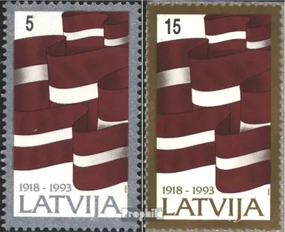 Produktbild von Briefmarken Lettland 1993 Mi 361-362 (kompl.Ausg.) postfrisch Lettland