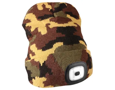 Immagine prodotto di Cappello SIXTOL con lampada frontale LED 180lm, ricaricabile via USB, mimetico SX5019