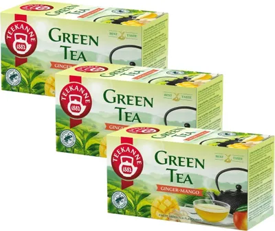 Produktbild von Teekanne Grüner Tee Ingwer Mango Zitrone 3x 20 Teebeutel - Grüntee im Beutel