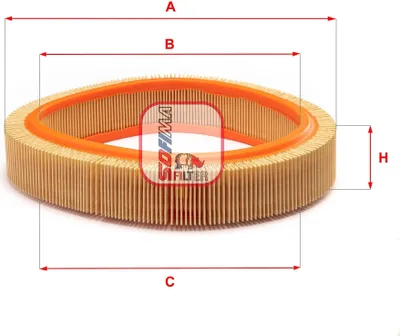 Produktbild von Luftfilter SOFIMA S 7660 A für FORD FIESTA III (GFJ) Filtereinsatz
