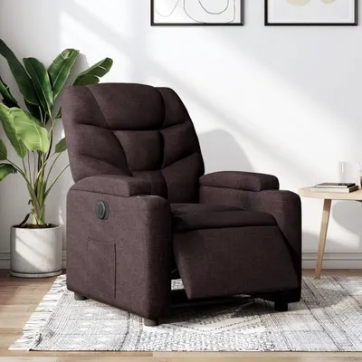 Produktbild von Relaxsessel Einzelsofa Elektrisch Dunkelbraun Stoff 3204577