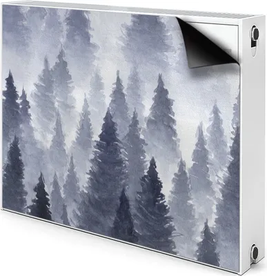 Produktbild von Magnet Heizkörperverkleidung Heizkörper-Abdeckung Heizung Heizkörper 90x60 cm - Landschaft, Wald